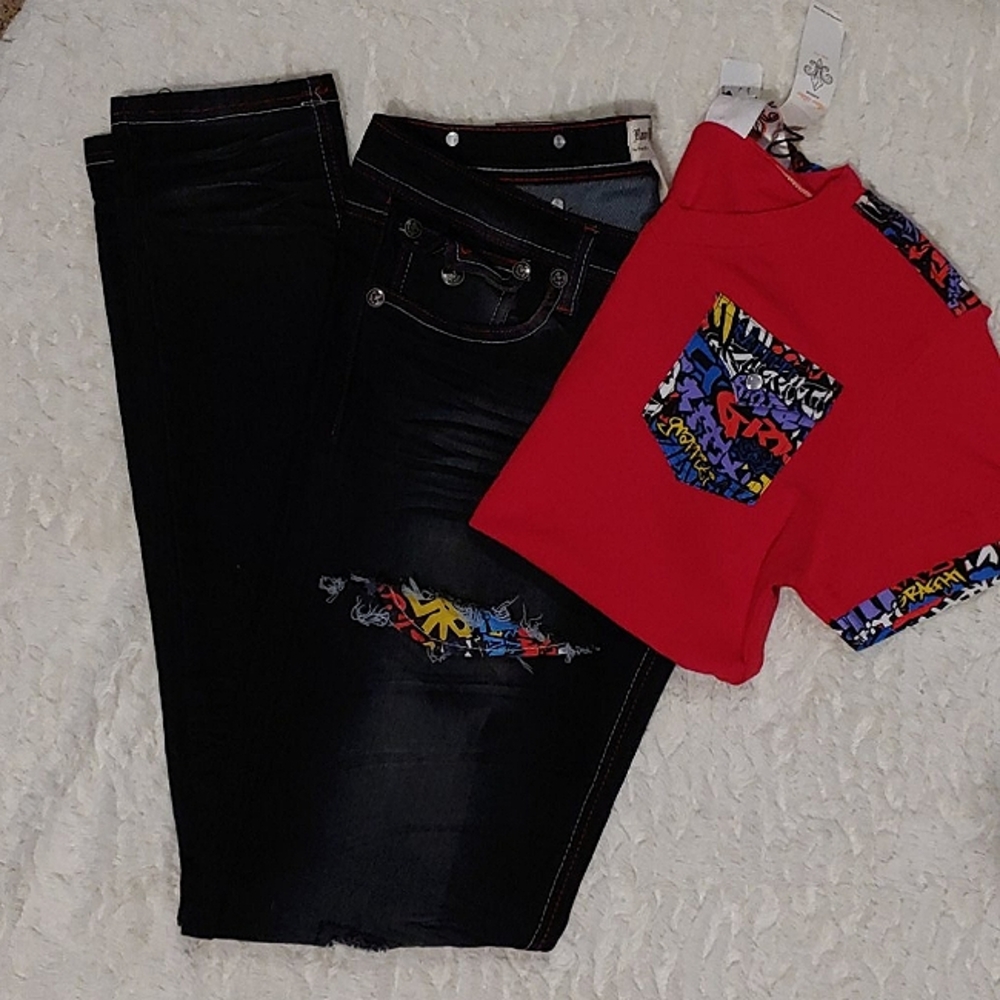 Graffiti shirt & pants set
